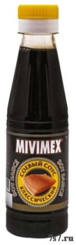 Соус овощной "MIVIMEX" соевый классический пл/бут. 200г*30/уп