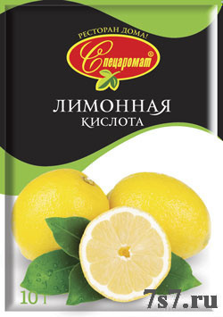 Лимонная кислота "Спецаромат" 10гр*50шт./уп (08)