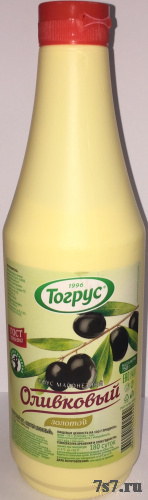 Соус майонезный "Тогрус"оливковый 25% пэт 750гр*9шт/уп ГОСТ