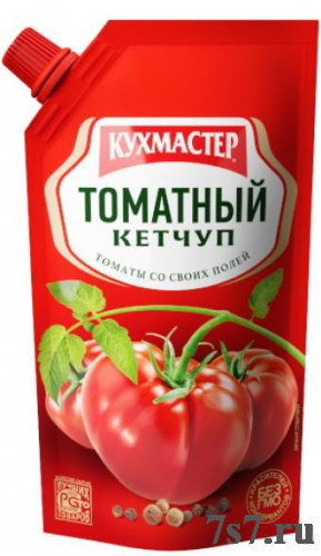 Кетчуп "Кухмастер" 350 г дой-пак томатный /16 шт