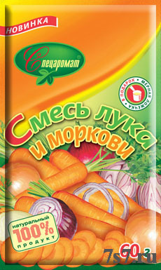Приправа "Спецаромат" смесь лука и моркови 60гр*20шт/уп (73)